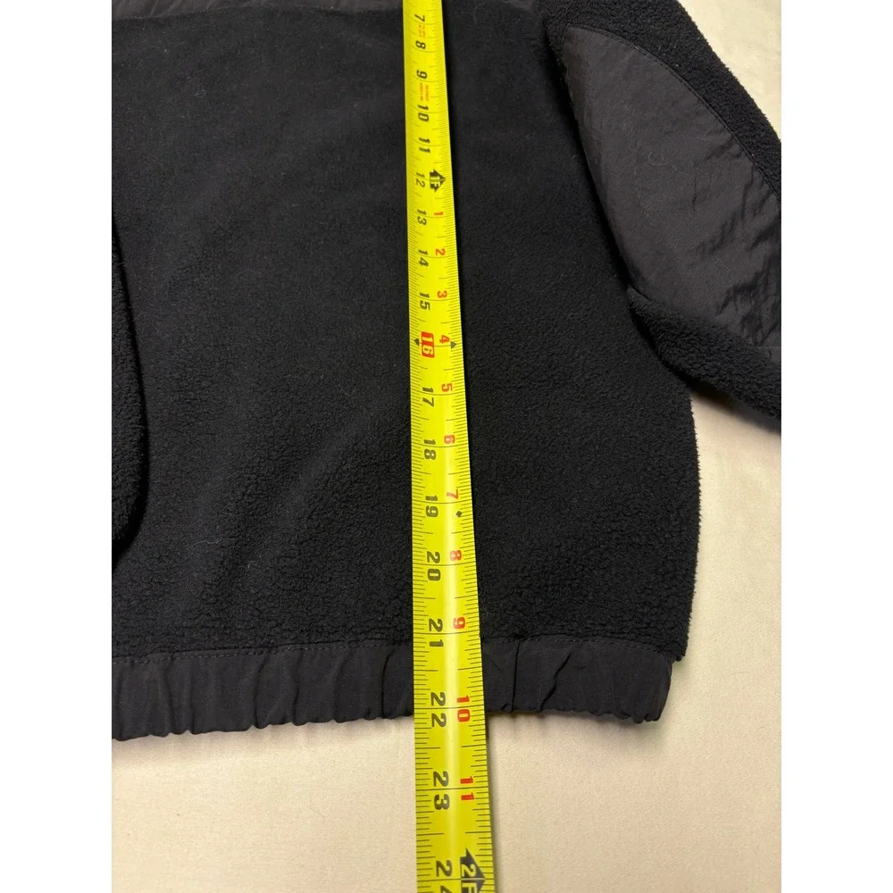 The‎ North Face Boys Fleece Jacket Black Full Zip Size Medium M 10 12